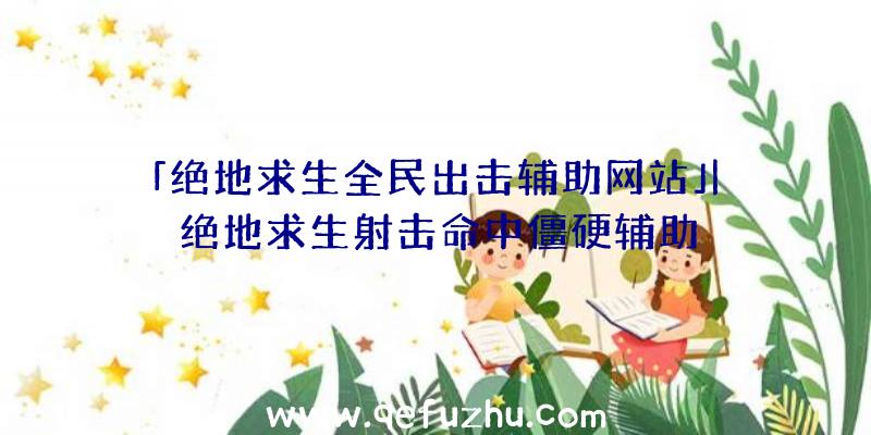 「绝地求生全民出击辅助网站」|绝地求生射击命中僵硬辅助
